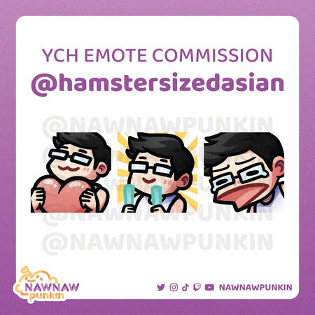 @hamstersizedasian YCH Emote @hamstersizedasian YCH Emote