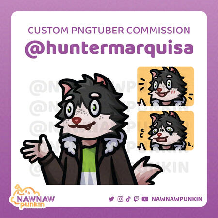 @huntermarquisa Furry Chibi PNGTuber 1 @huntermarquisa Furry Chibi PNGTuber 1